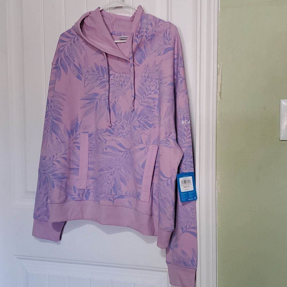COLUMBIA WOMEM'S 2X SLACK WATER FRENCH TERRY HOODIE - Picture 4 of 5